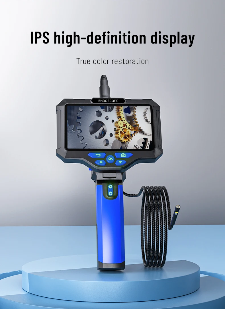 5-Zoll-IPS-Bildschirm 2MP 1080P Tris-Objektiv Seitenansicht Industrie-Endoskopkamera CMOS Endoskop Inspektion Otoskop Digitalmikroskop – Detail 4