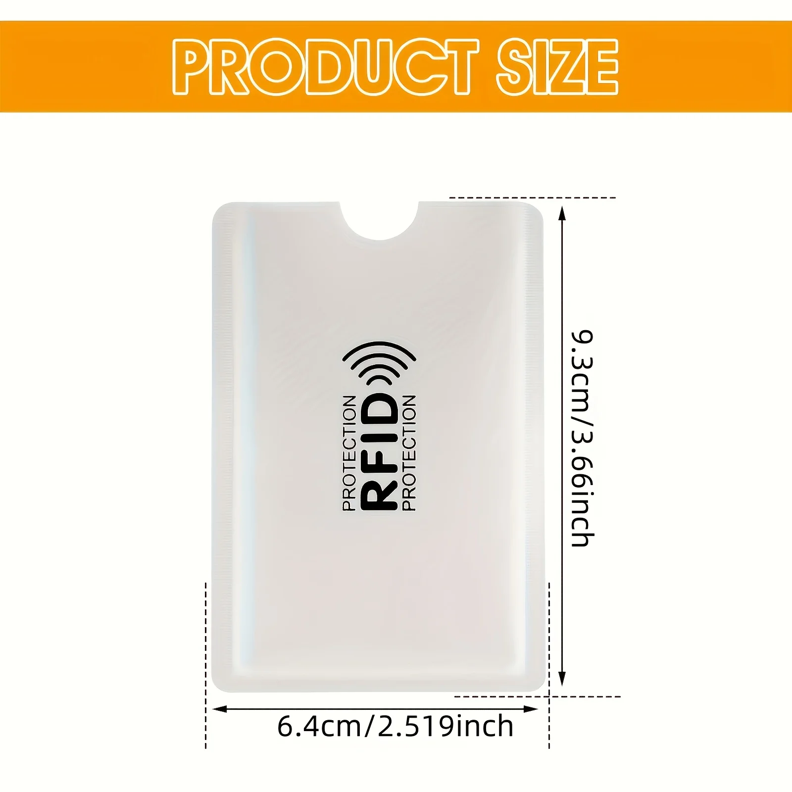 10-Pack RFID Blocking Card Sleeves - Lightweight PVC Wallet and Passport Holder, -NFC Protector for Travel and Everyday Use