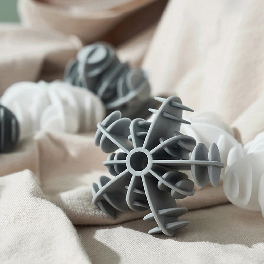 Clean Fluffy Laundry Ball No Damage To Clothing Booster Cleaning White Washing Machine Hair Removal Ball Clean The Fluff