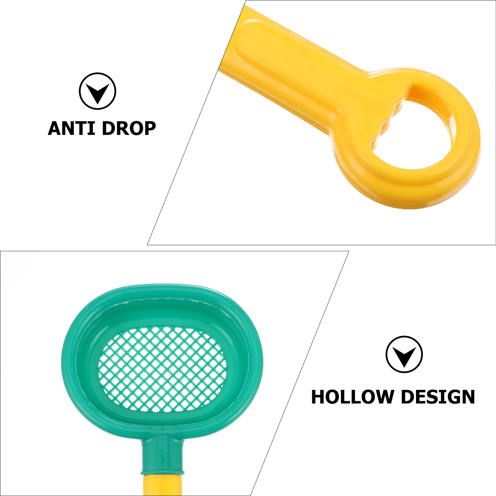 8 Pcs Sand Sifter Toy Shovels for Kids Beach The Educational Plaything Sieve 2