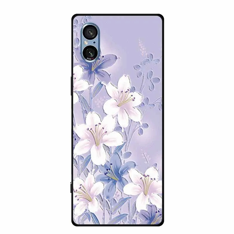 3D Relief Black Silicone Soft Back Cover Case
