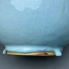 Ceramic vase Jun China decoration ice crack open pieces Purple vase with big mouth and big belly High 24 cm 5