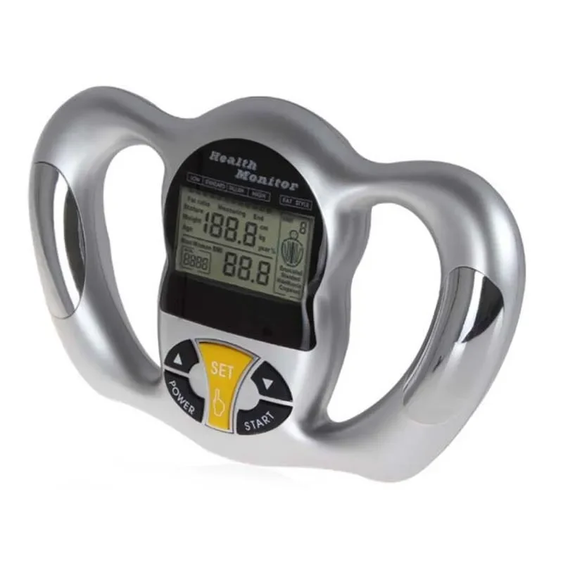 Digital Handheld BMI Analyzer Scale LCD Body Fat Meter Health Care Monitor Slim Measure Calorie Calculator Weight Loss Tester