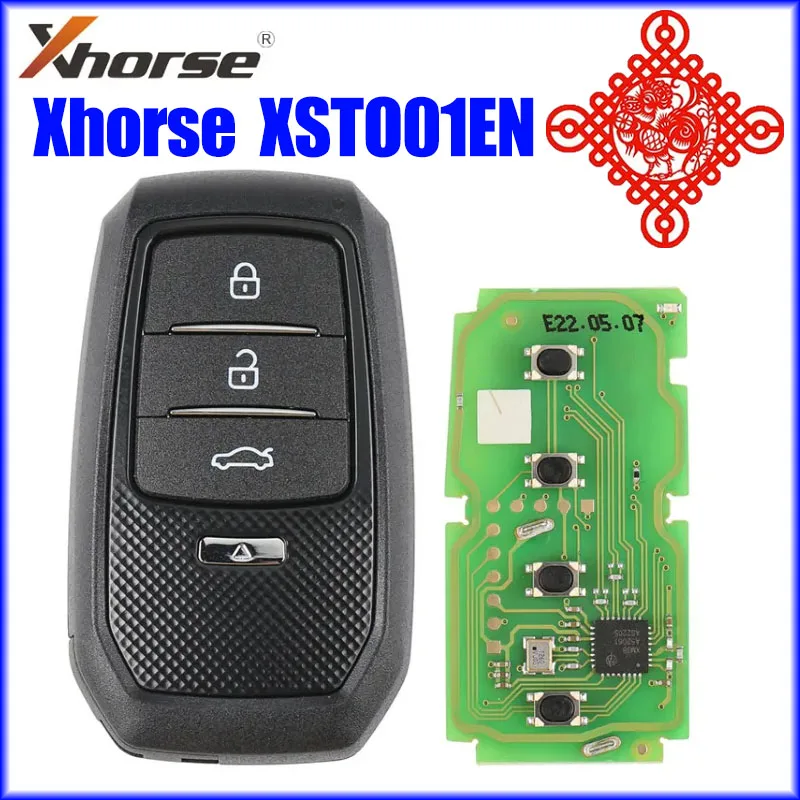 

1/5pcs Xhorse vvdi Key Tool XSTO01EN Universal VVDI XM38 Smart Key Fob for Toyota 4D 8A 4A Chip Support 312 314 315 434 Generate