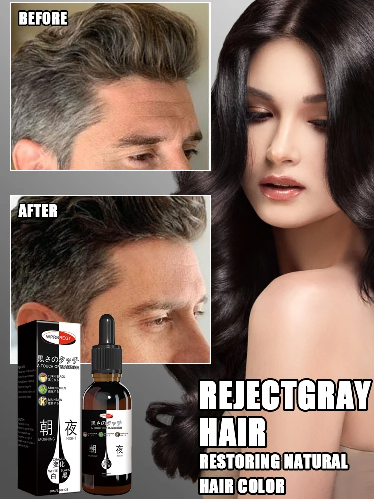 Gray Hair Killer Remove Gray Hair and Restore Original Color in 7 Days! hair color restorer