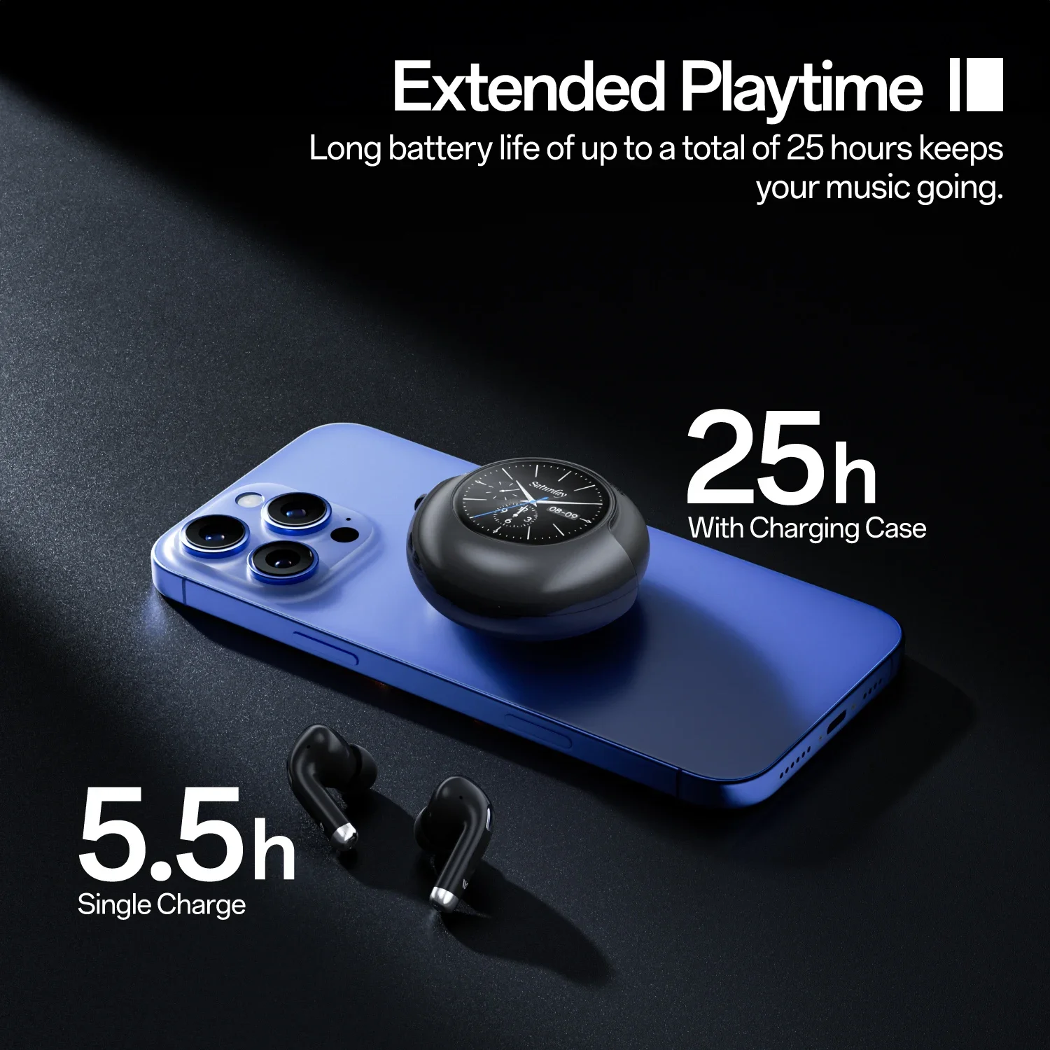 New 2026 AI Bluetooth 54 Earbuds Touch Screen Wireless Headphones 30H Play 13mm Driver HD Call Noise Cancelling Mic