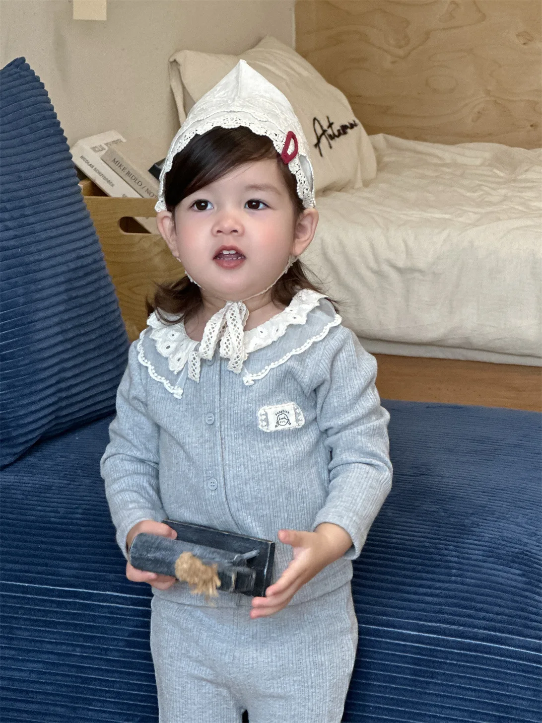 2025 Autumn New Baby Long Sleeve Clothes Set Infant Girl Cute Lapel Cardigan + Lace Flare Pants 2pcs Suit Toddler Casual Outfits 6 2025 Autumn New Baby Long Sleeve Clothes Set Infant Girl Cute Lapel Cardigan + Lace Flare Pants 2pcs Suit Toddler Casual Outfits - Image 6