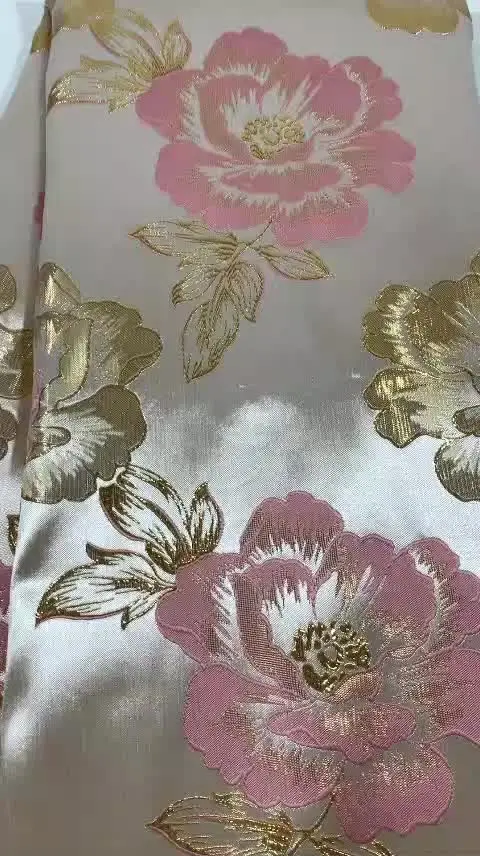 2022 Latest French Brocade Gliding Lace Fabric High Quality African 5 Yards Jacquard Embroidery Lace For Wedding Evening  Dress