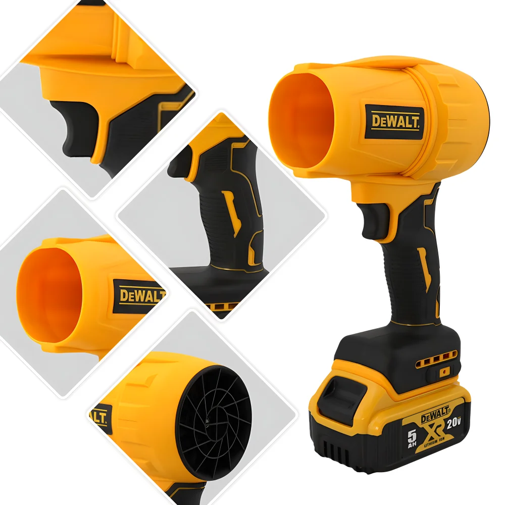 DEWALT Cordless Air Blower Brushless Turbo Fan Violent Fan 800g Thrust  Handheld Dust Blowing Tool Rechargeable 18V Battery 4