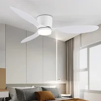 Ceiling Mounted FanLight Intelligent Ceiling FanLamp Bedroom Restaurant Household Lowfioor Electric Fan CeilingLamp Nordic Style 1