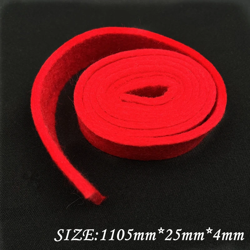 High quality Piano Tuning Tool muting felt Muting Tool Red Wool Felt Temperament Strip Tapered Mute Piano tool parts#1210