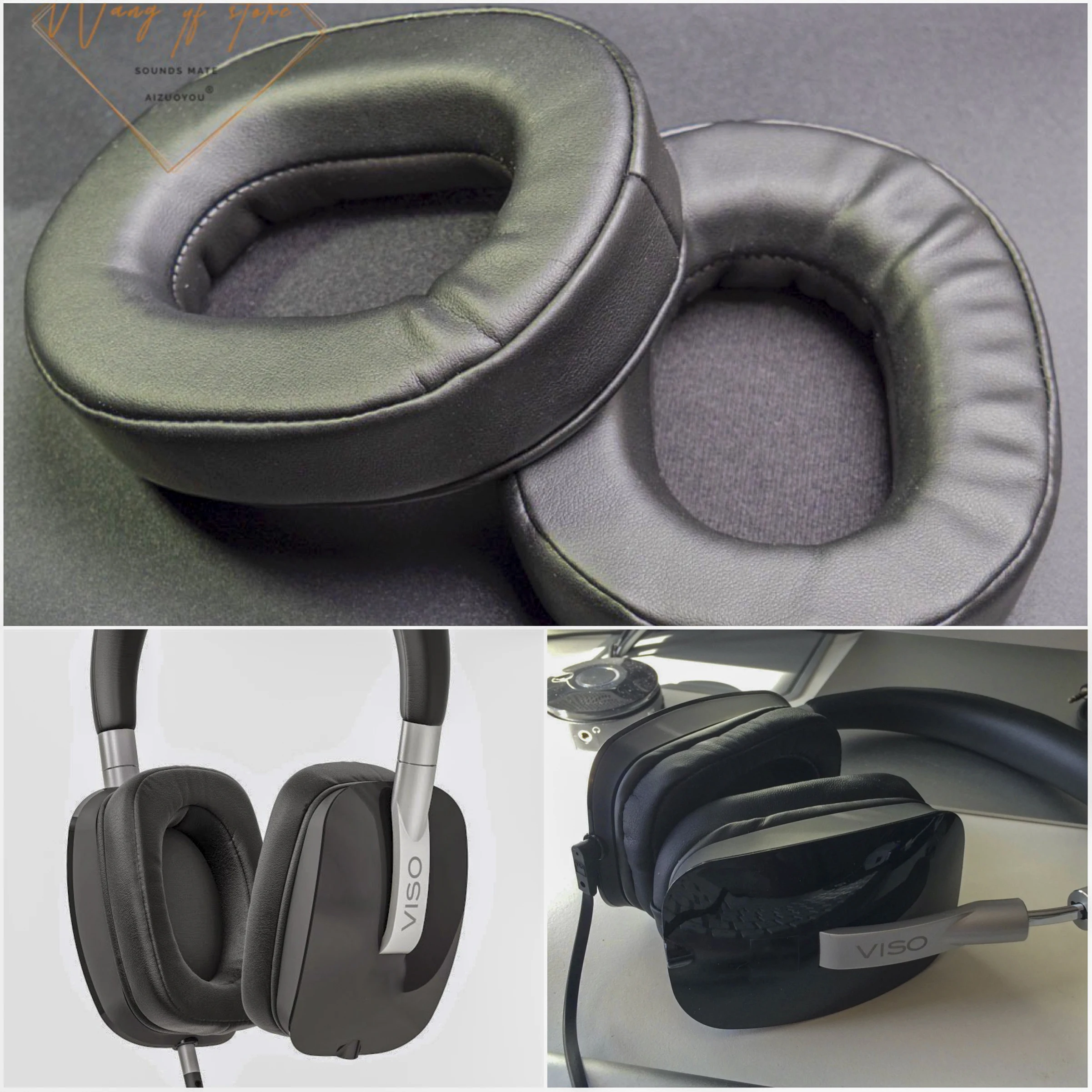 

Ear Pads Replacement Foam Cushion For NAD-VISO HP50 NAD HP50 Headphone Replacement Earmuff Sponge Headset Parts Leather Velvet
