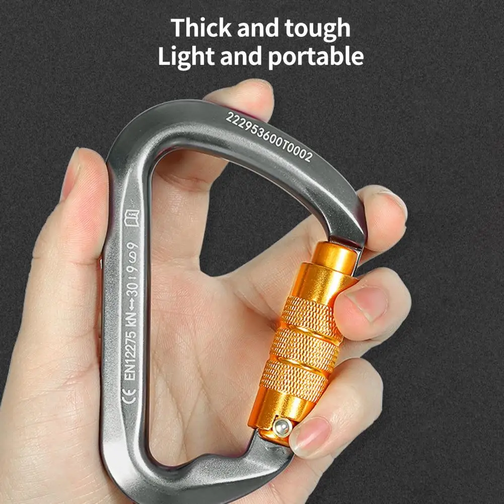 

Hook Compact Non-deformable Carabiner Outdoor Fast Hanging Main Locking Climbing Buckle Climbing Supplies