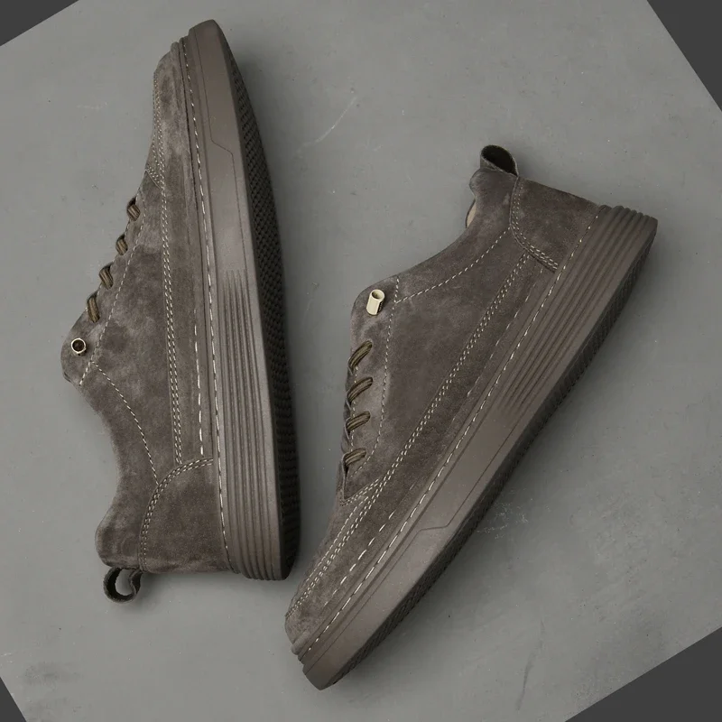 Mens Sneakers Genuine Leather Casual Skate Shoe Outdoor Driving Luxury Brand Male Vulcanize Shoes New Fashion Men Tenis Footwear 2