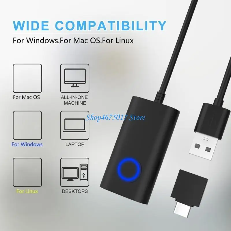 H4GA 마우스 Jiggler 감지할 수 없는 USB 마우스 무버 드라이버가 필요 없는 자동 마우스 Sharker