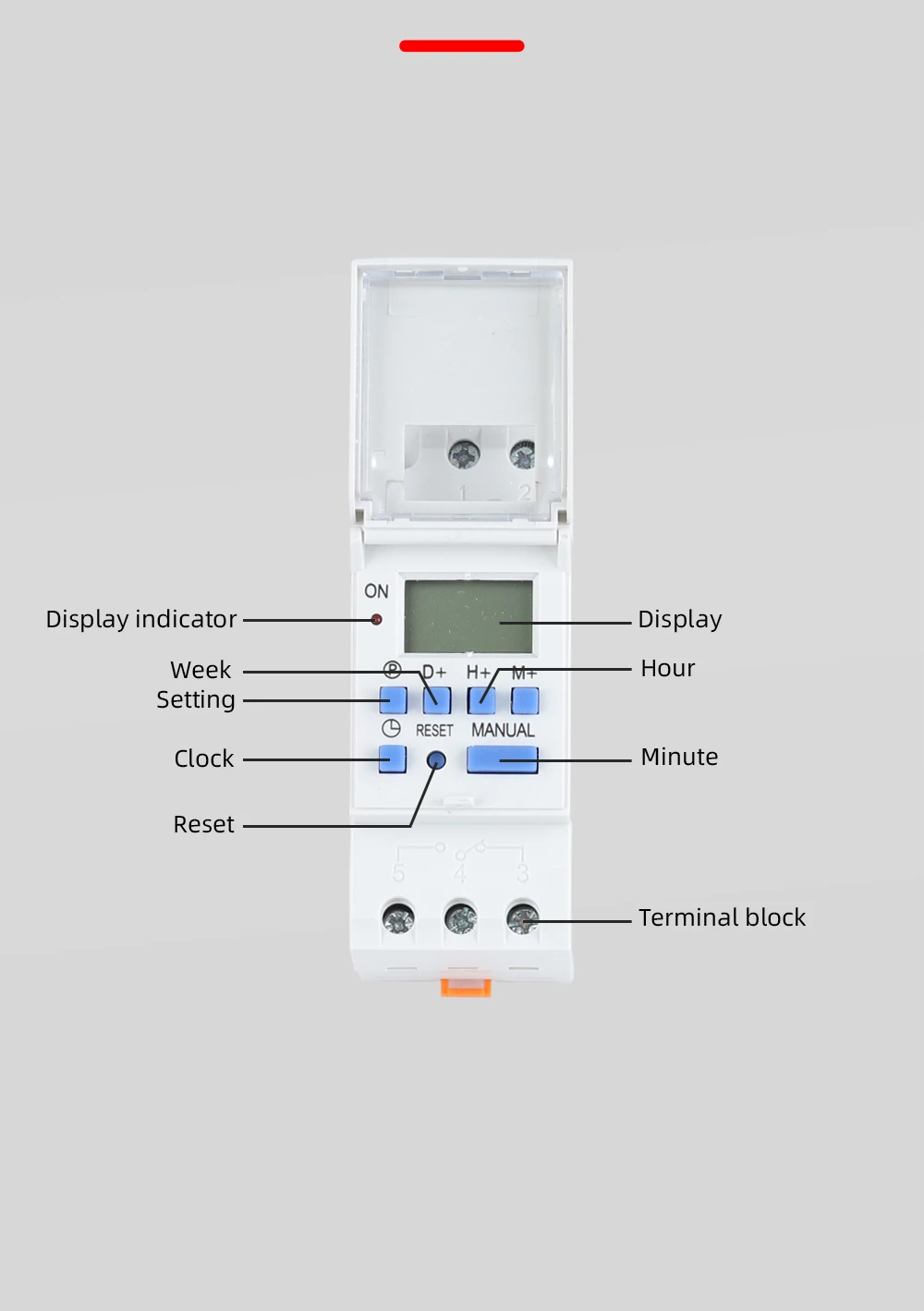 Temporizador digital programável, cnc tp8a16, ac 220v,