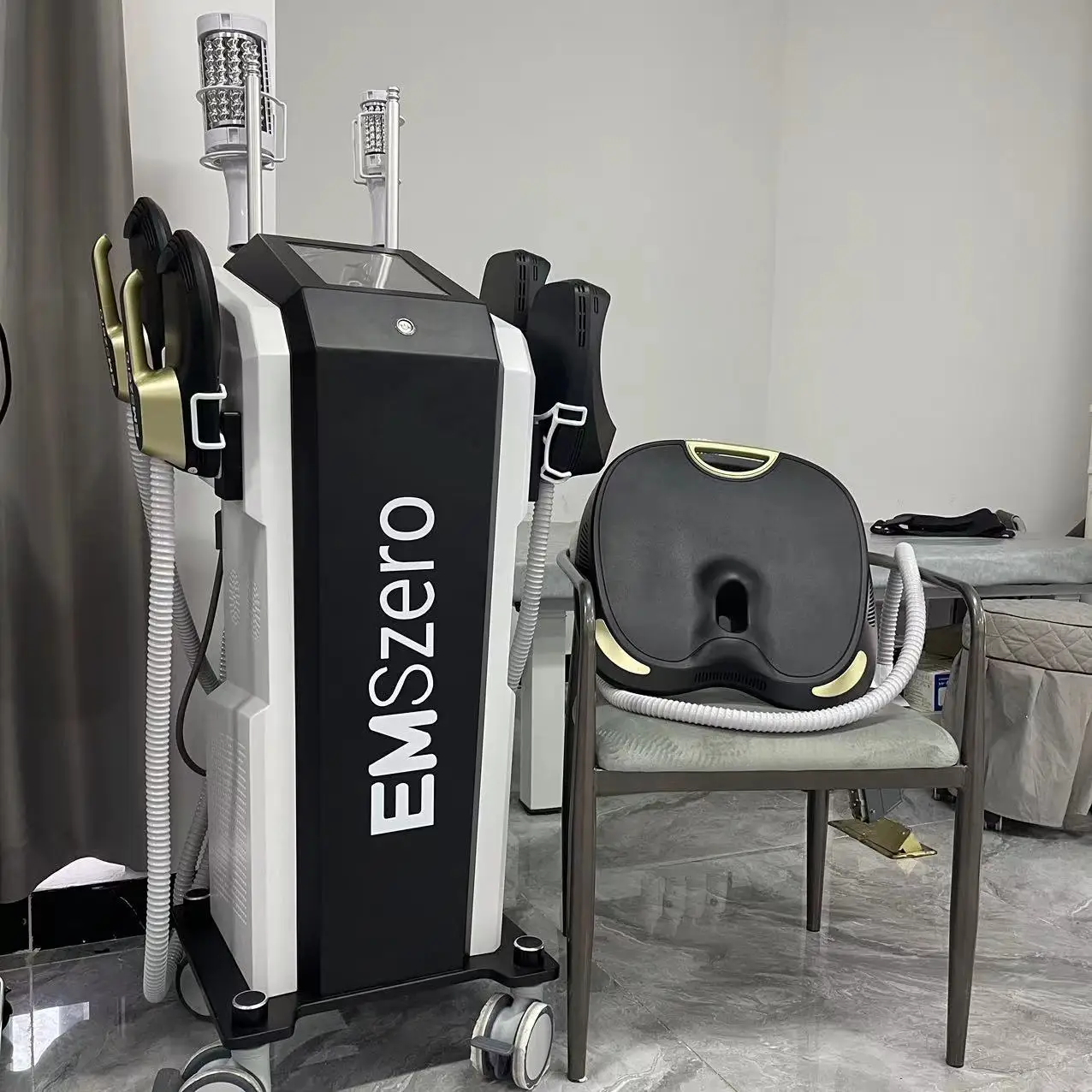 Emszero 바디 조각 네오 R-F 노바 14 T Hi-emt 기계, 자극 라디오 주파수 핸들 옵션 롤러 마사지