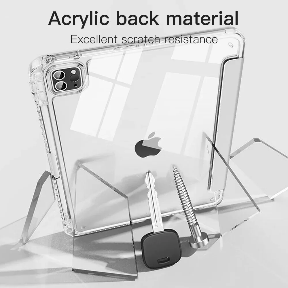 Premium Magnetic Smart Cover with Pencil Holder - Auto Wake & Sleep Feature