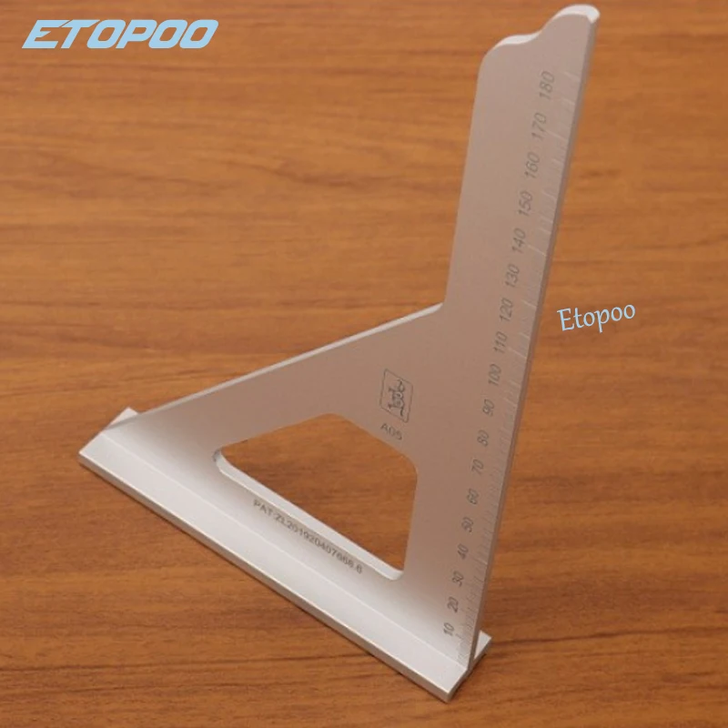 thumbnail image 2 of Woodworking Dovetail Marker Aluminum Alloy Dovetail Marking Template 1:5 & 1:7 Wood Joint Gauge With Scale Dovetail Guide Tools 2 of 13