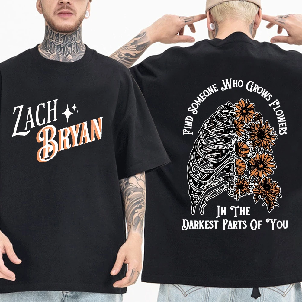 

Zach Bryan T-Shirts Man Woman Western Country Music Harajuku O-Neck Short Sleeve Shirts Fans Gift
