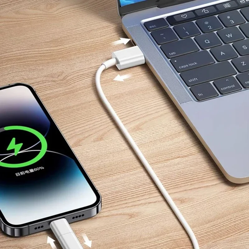 PD27W high-speed charging phone adapter USB C male to IOS female data transfer converter for iPhone 15 Pro Samsung