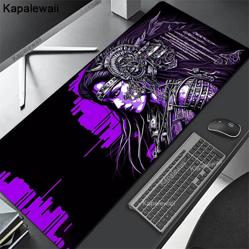thumbnail image 1 of Alfombrilla de ratón de Anime Oni XXL, accesorios para juegos, alfombrilla de escritorio para teclado de Gamer, alfombrilla antideslizante para ordenador portátil y portátil, 80x30cm, 90x40cm, 1 of 5