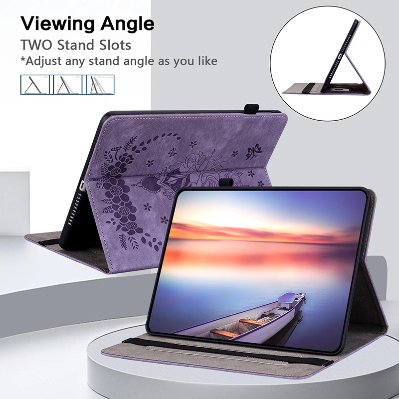 Premium Leather Tablet Cover - Universal Fit