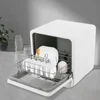 4.8L Portable Mini Dishwasher 110V Compact Countertop Dishwasher Deep Clean Efficient Operation Eco-friendly White 2