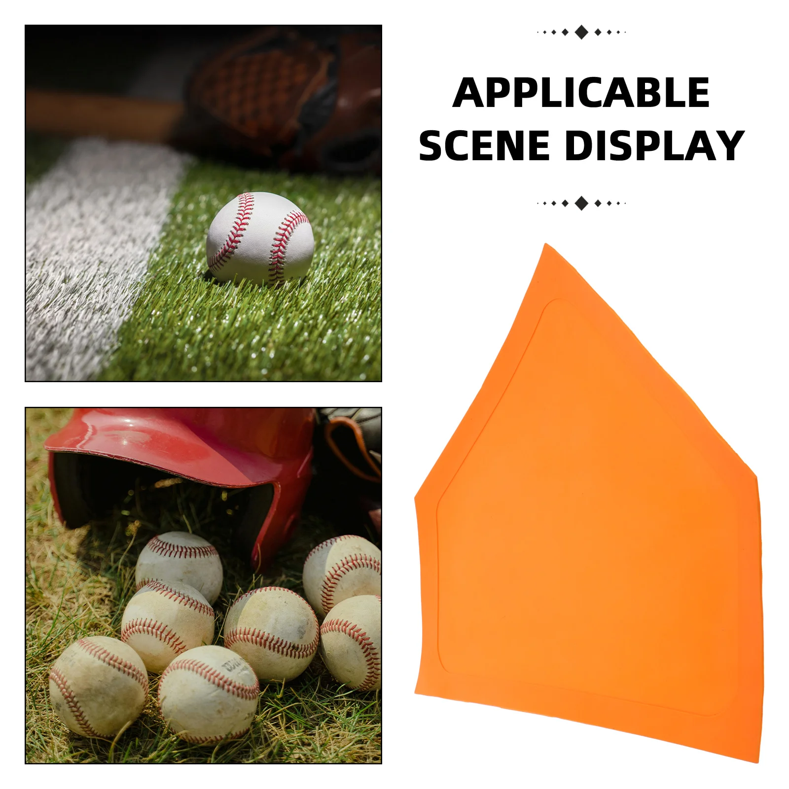 Baseball Disc Bases for Kickball Rubber Accessories Home Plate Mat Dish