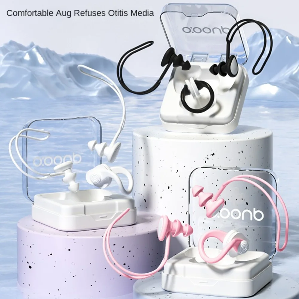 

Soft Earplug Nose Clip Set Anti-water Waterproof Swimming Silicone Earplugs Silicone Professional Swimming Earplug Nose Clip