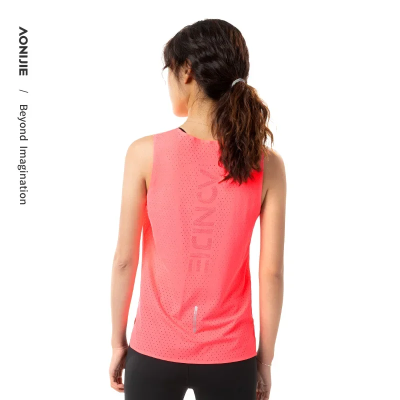 AONIJIE FW6189 Women Female Outdoor Sports Quick Drying Vest Summer Fitness Quick Drying Top Training Wear