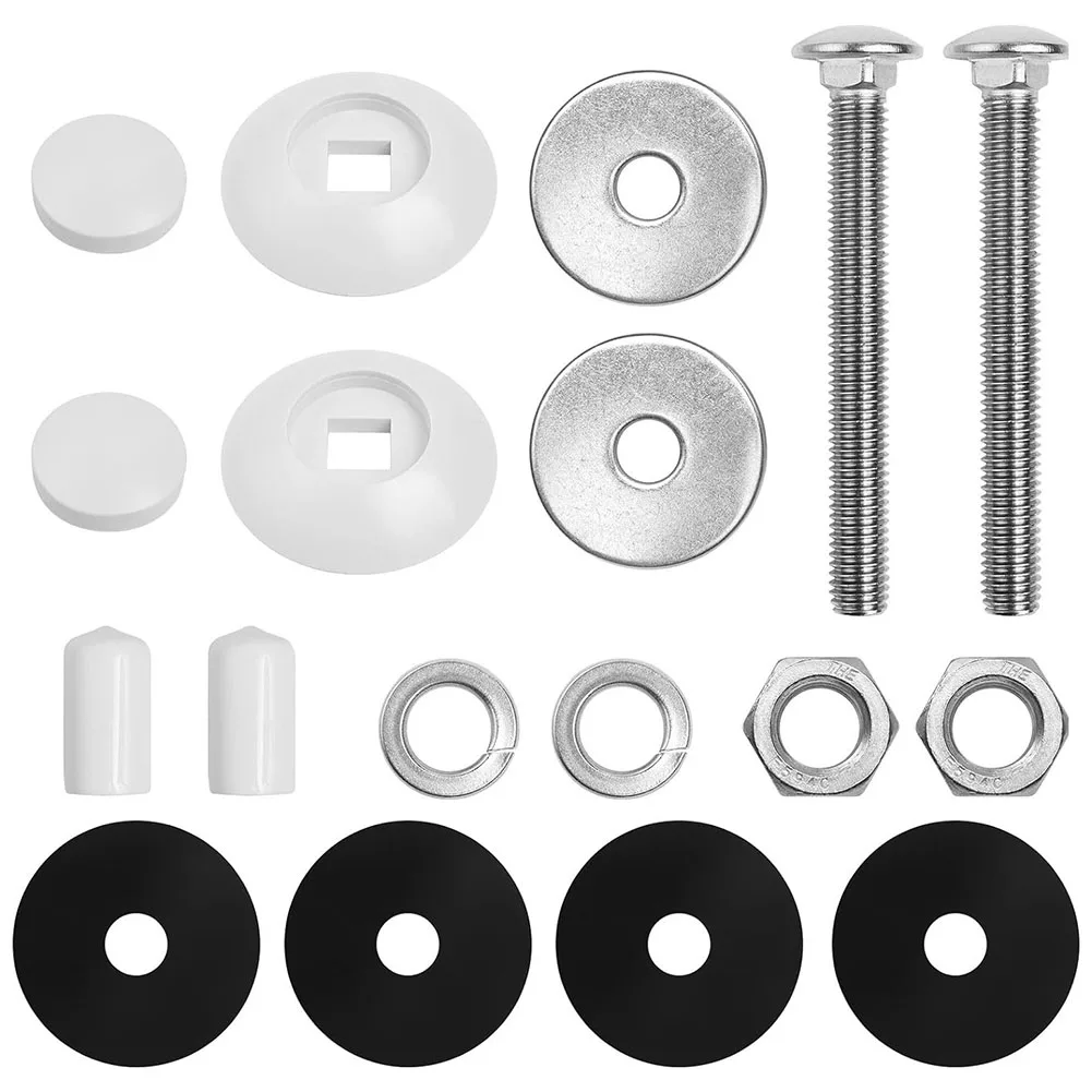 

67-209-911-SS Residential Two Hole Diving Board Mounting Kit For Pool Spare Part Metal 4.7*0.5 Inches Protective Covers