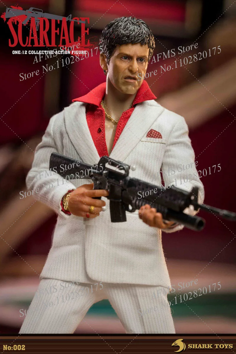 Shark Toys 002 1/12 Scale Collectible Figure Scarface Tony Montana