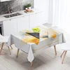 Abstract Geometric Tablecloth Waterproof Stain Resistant Party Decoration Restaurant Cafe Dining Table Tablecloths 140X200cm 2