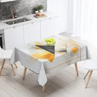 Abstract Geometric Tablecloth Waterproof Stain Resistant Party Decoration Restaurant Cafe Dining Table Tablecloths 140X200cm 2