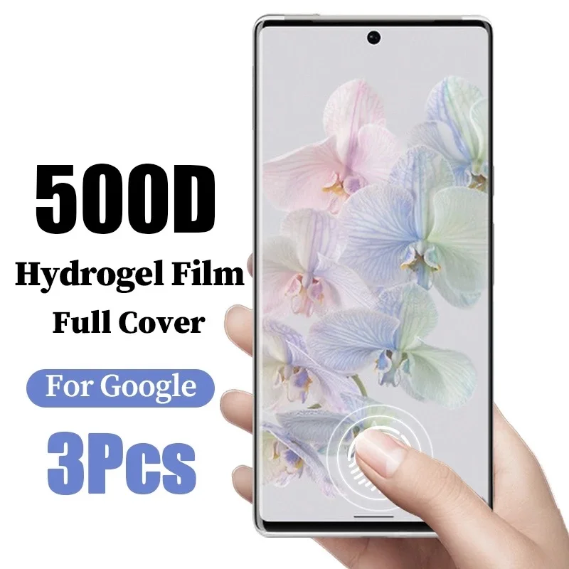 

3PCS Hydrogel Film For Google Pixel 6 Pro Full Cover Front Soft Film For Google Pixel6 Pixel7 Pro Screen Protector