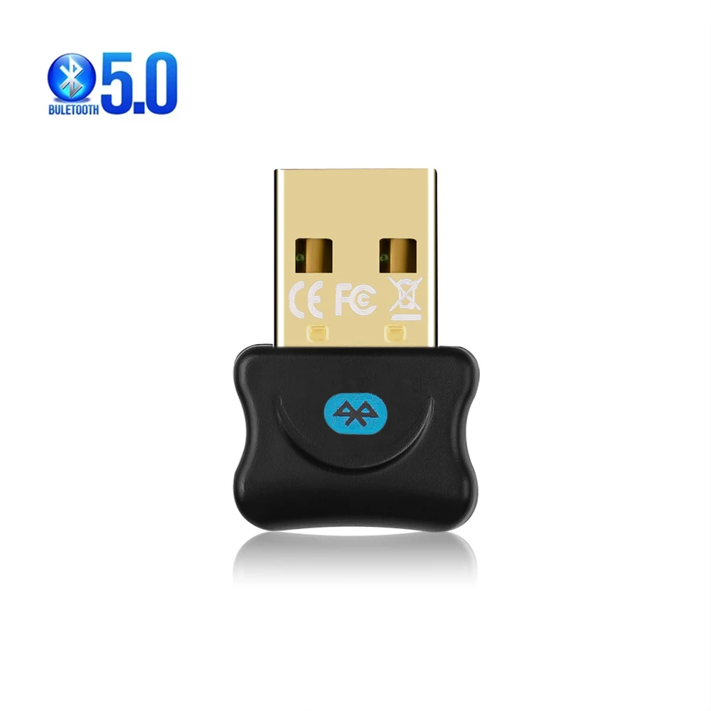 Transmetteur récepteur et adaptateur USB Bluetooth 5.0 pour PC, souris, clavier et ordinateur portable, sans lecteur