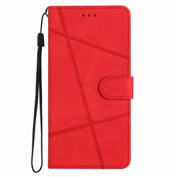 Versatile Card Slot Flip Protective Case - Simple and Stylish Design for Honor 9A (Red)