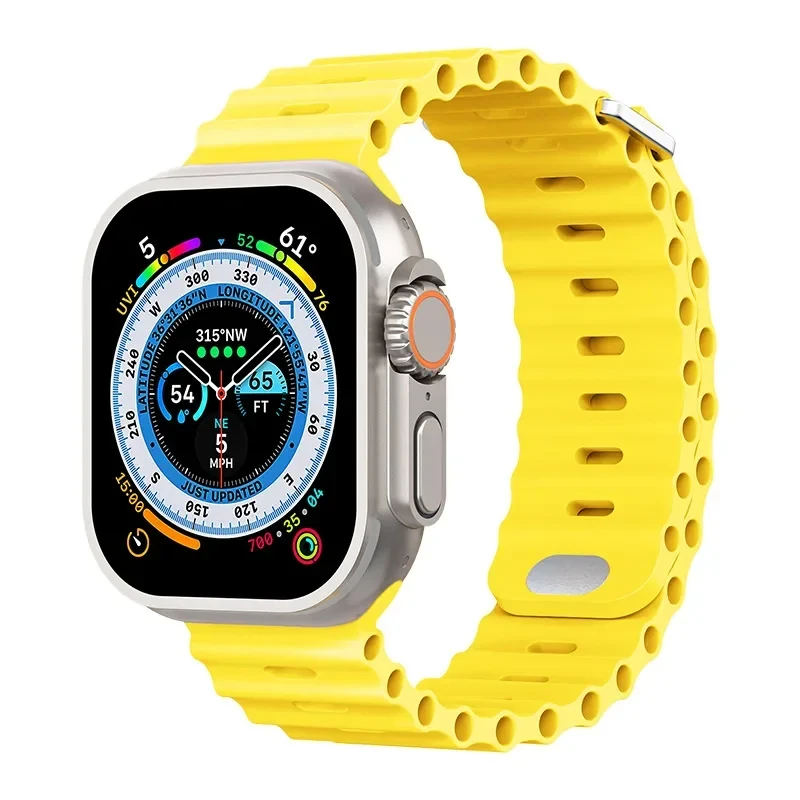 Ocean Silicone Strap for Apple Watch - Durable and Stylish Wristband