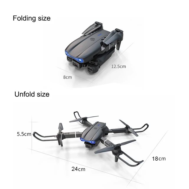 2024 New E99 Pro RC Drone Professinal With Wide Angle Dual HD Camera Foldable RC Helicopter WIFI FPV Height Hold Apron Sell 2