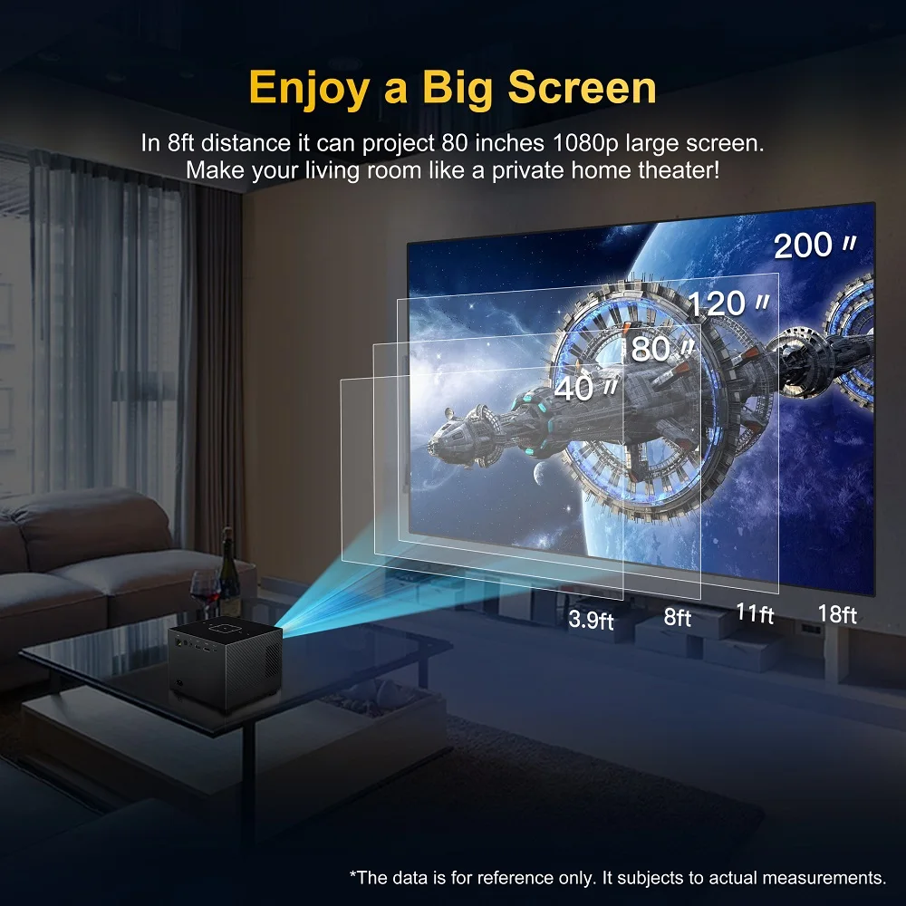 Smart Mini X3 Projector Android 11 WiFi6 4K 1280*720P Dual Wifi 300ANSI BT5.0 Cinema Portable Projetor HY300Pro 8k Decoding