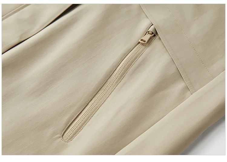 Jacket Women Mid-Length Jacket Sleeves Loose-Fit Waterproof Oil-Resistant Stain-Resistant New Autumn Hooded Jacket