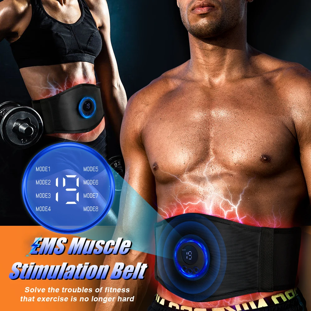 Muscle Toner Abs Simulator Abdominal Toning Belt Muscle Trainer ABS EMS Toner Fitness Weight Loss Body