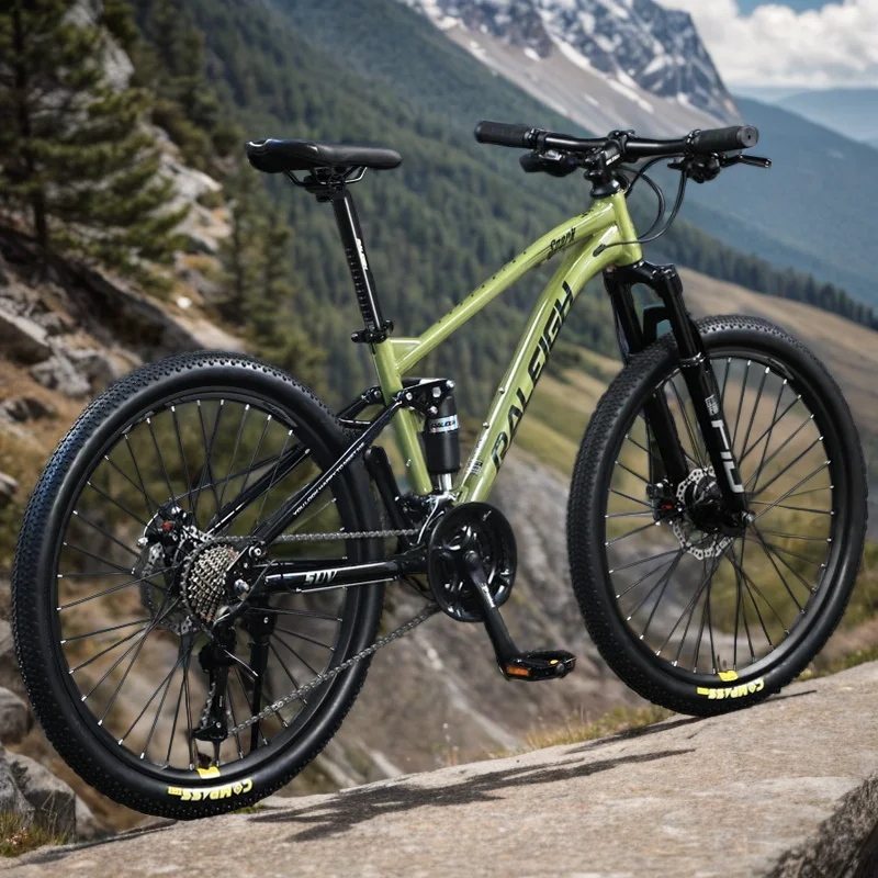 Full Suspension Mtb A Velocità Variabile Soft Tail Mountain Bike In Acciaio Al Carbonio Downhill Bike Cable Freno A Disco Ghiaia Fuoristrada