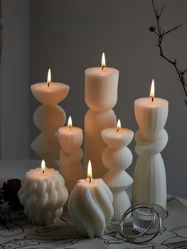 Ribbed Soy Wax Candle 1