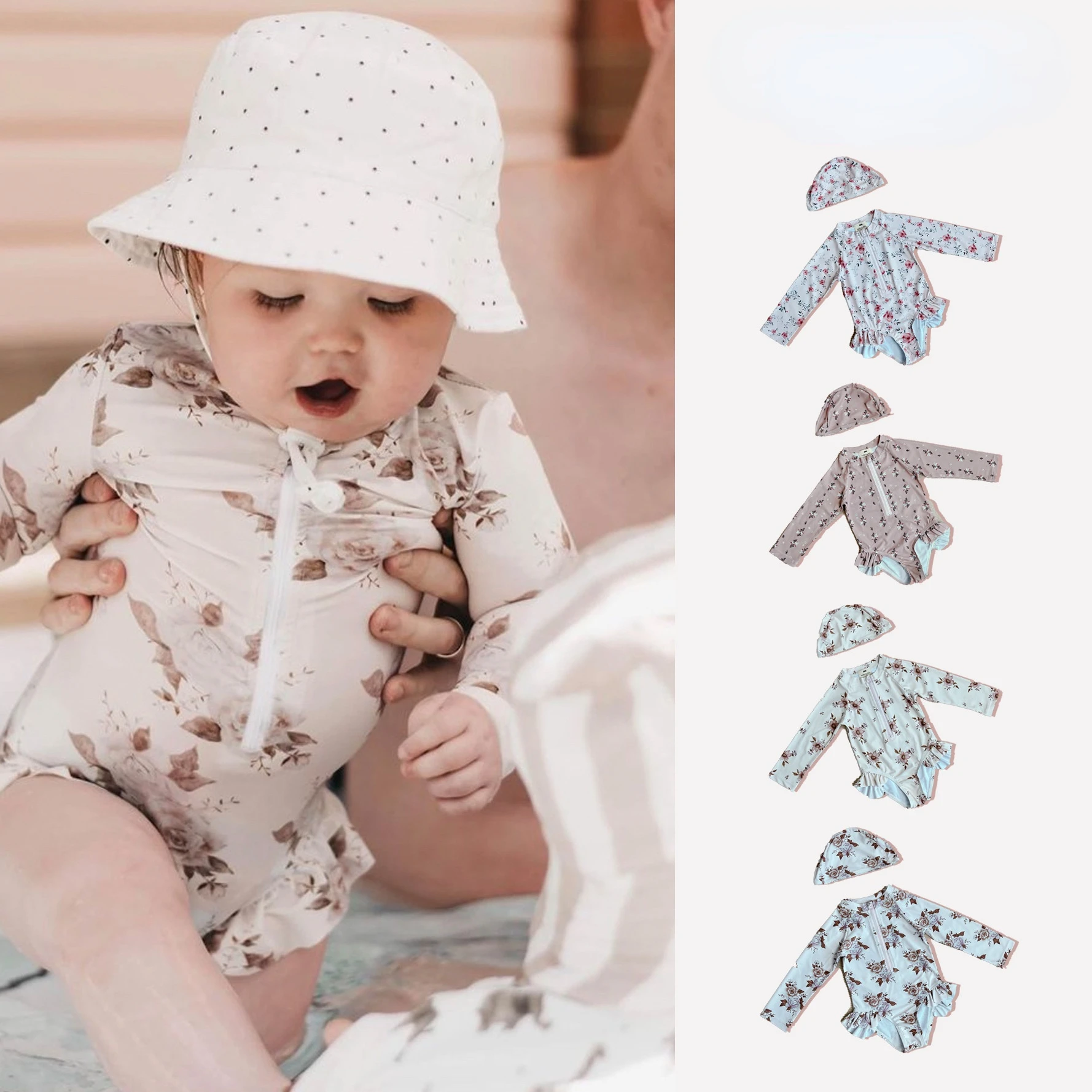 Toddler Girls Boys Swimming Suits 2022 New Summer Brand Baby Hawaii Clothes Kids Cartoon