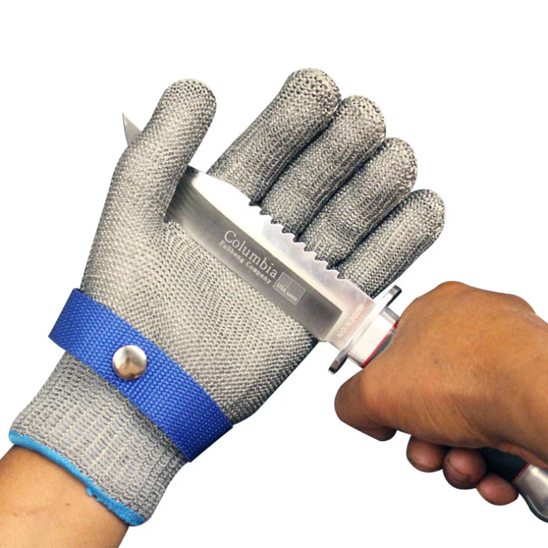 Cut Resistant Stainless Steel Gloves Working Safety Gloves Metal Mesh Anti Cutting For Butcher Worker Garden Work Gloves 4