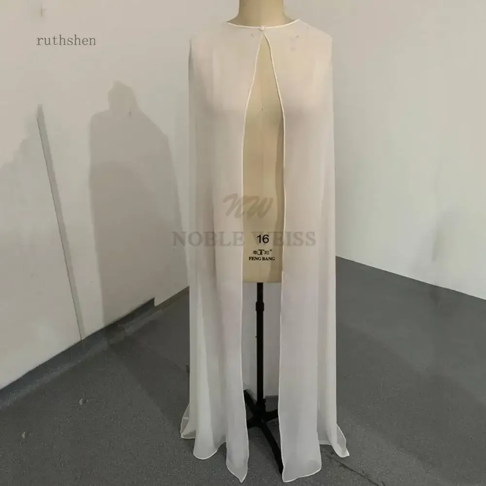 Chiffon Gauze Shawl wrapped in BOLERO Floor-Length Bridal Wedding jacket Customized