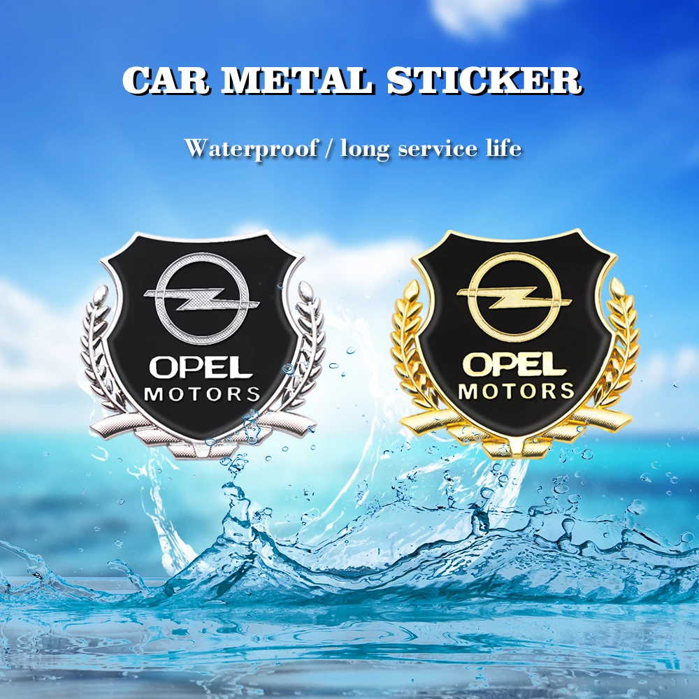 2PCS Car Styling 3D Metal Car Side Window Sticker Emblem Badge Decals For Opel  Mokka Zafira Corsa Vectra C Astra H G J Insignia - AliExpress