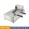 Commercial Fryer Stall Single-cylinder 12L Fast-Heating Snack Maker Electric Fryer Two Basket Large-capacity Fried Machine 2